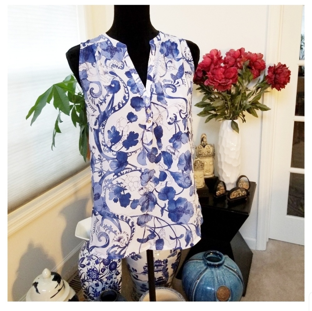 H&M sleeveless tank top floral print